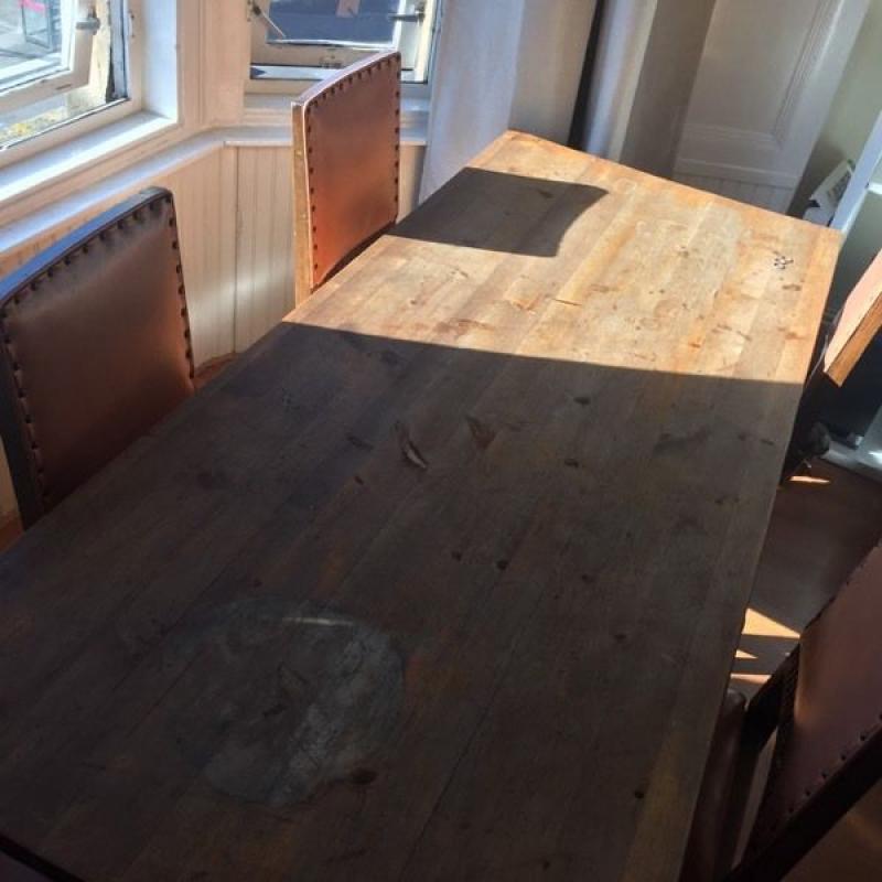 Wooden dining table