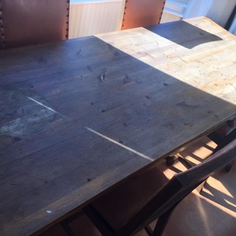 Wooden dining table