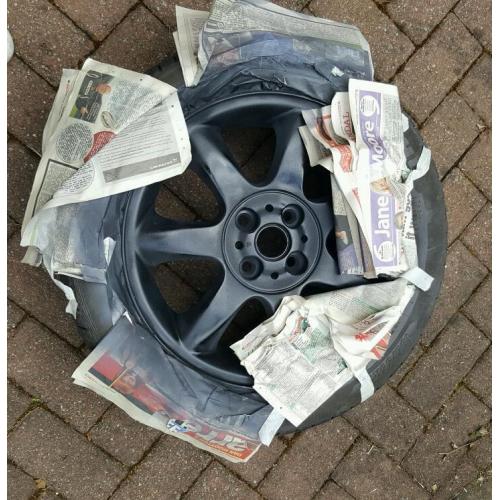 Spare wheel alloy new tyres mini r55 or r56
