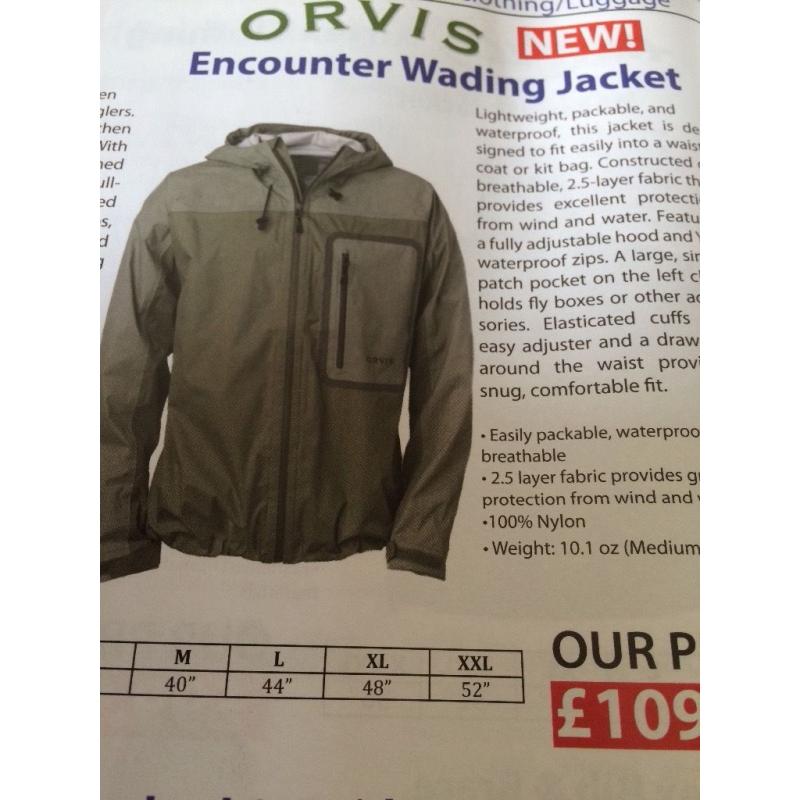 Orivs wading jacket xl