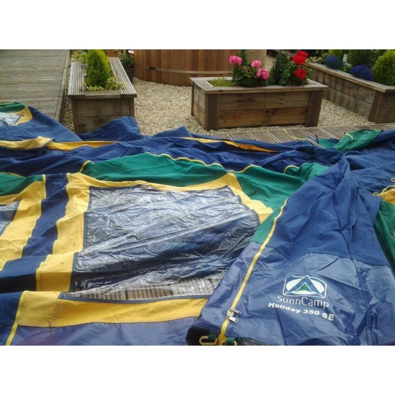 sunncamp 350se trailer tent main awning 2003 vgc