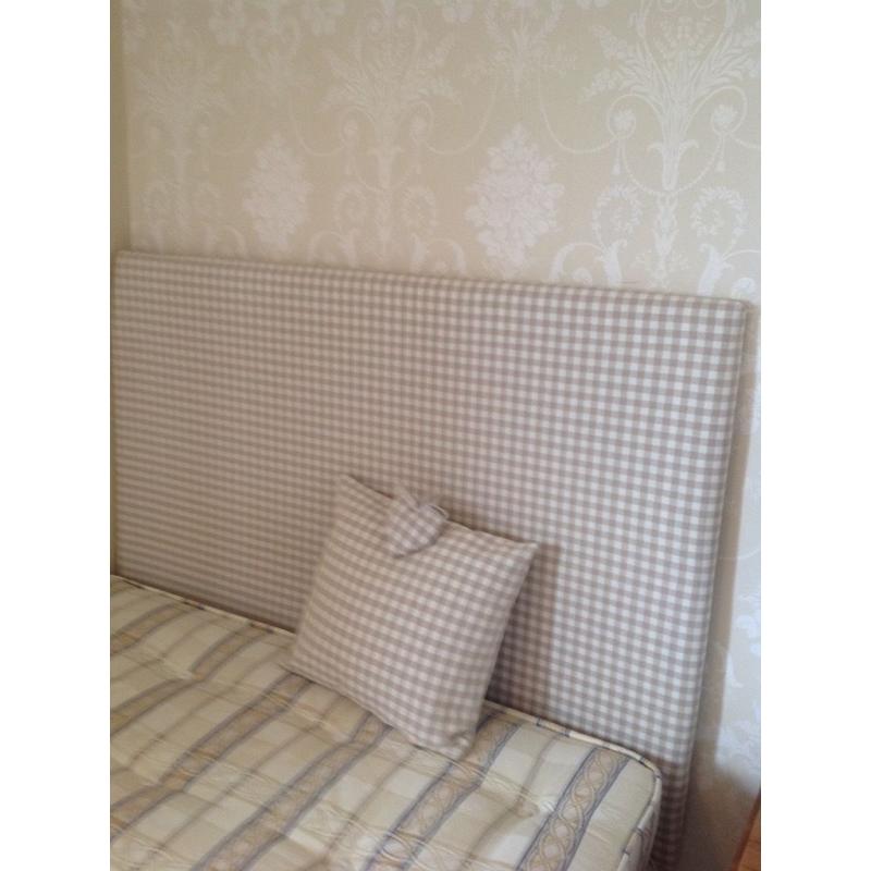 Double bed and upholstered Headboard