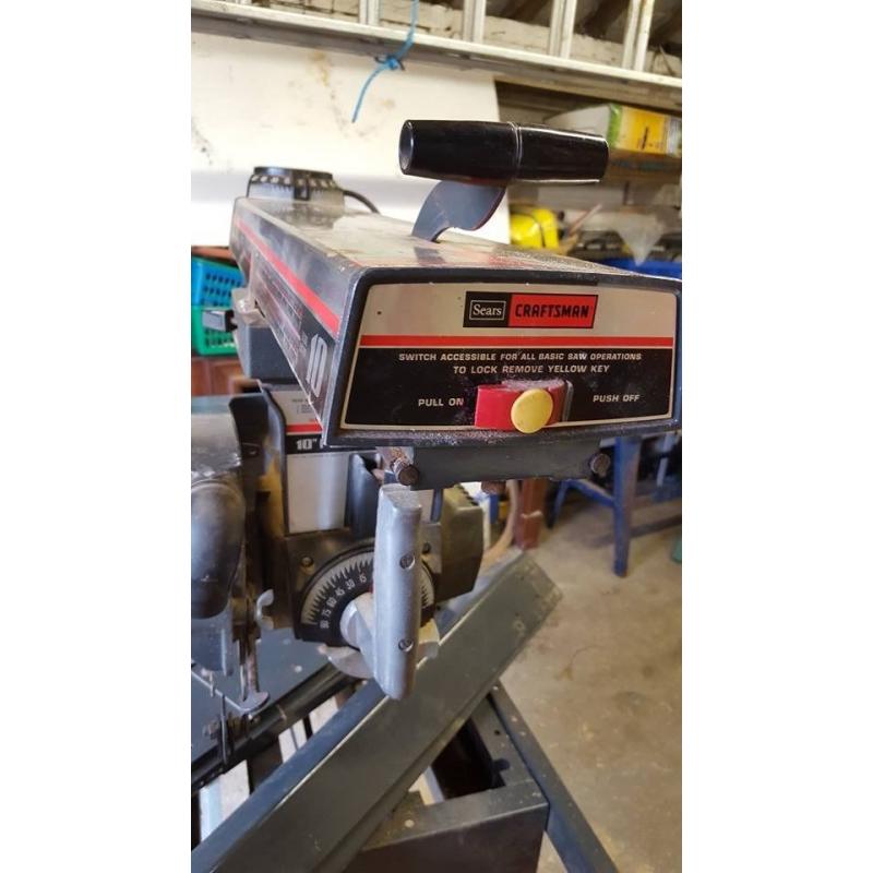 Sears Craftsman 10" Radial Arm Saw with stand