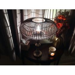 Wicker lampshade