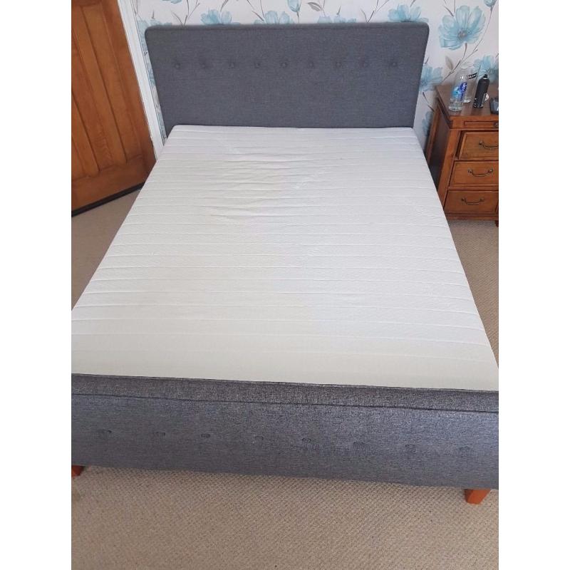 KING-SIZE fabric bed