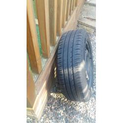 VAUXHALL CORSA WHEEL AND TYRE
