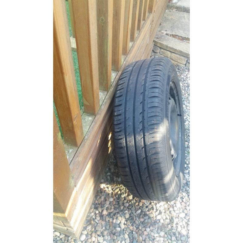 VAUXHALL CORSA WHEEL AND TYRE