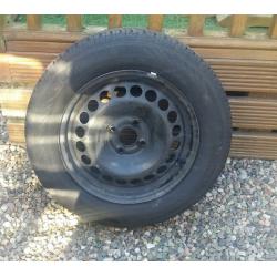 VAUXHALL CORSA WHEEL AND TYRE