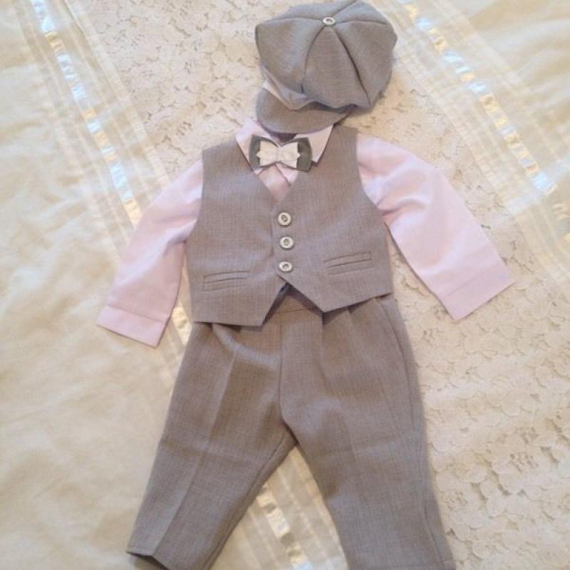 Grey Boy Christening suit