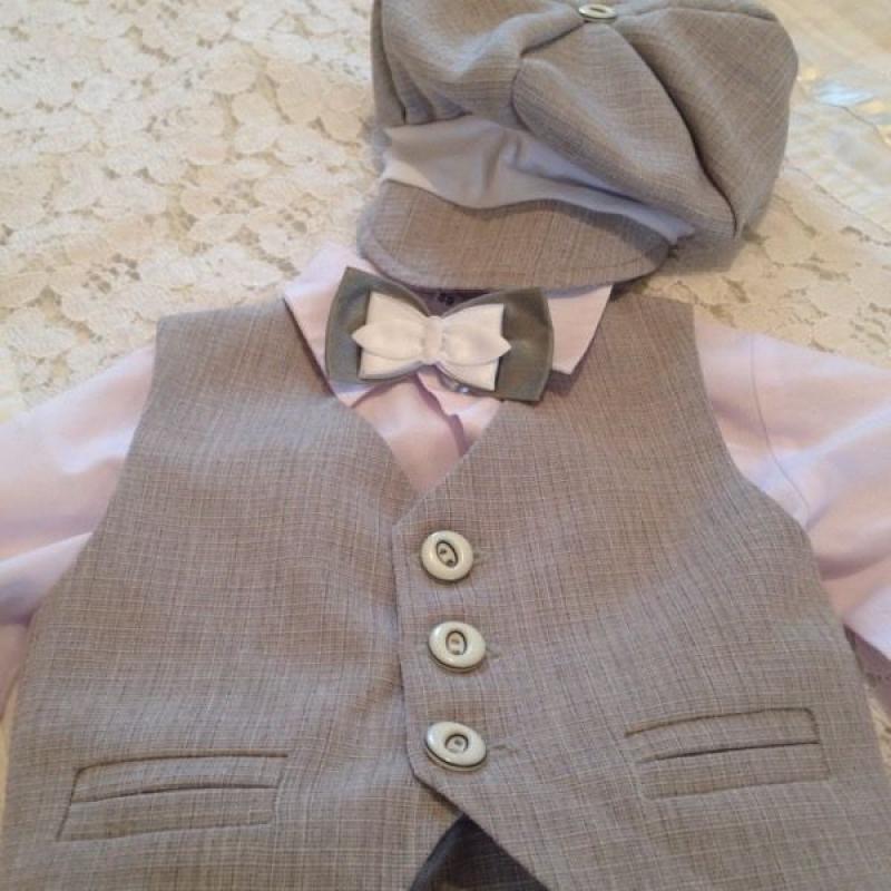 Grey Boy Christening suit