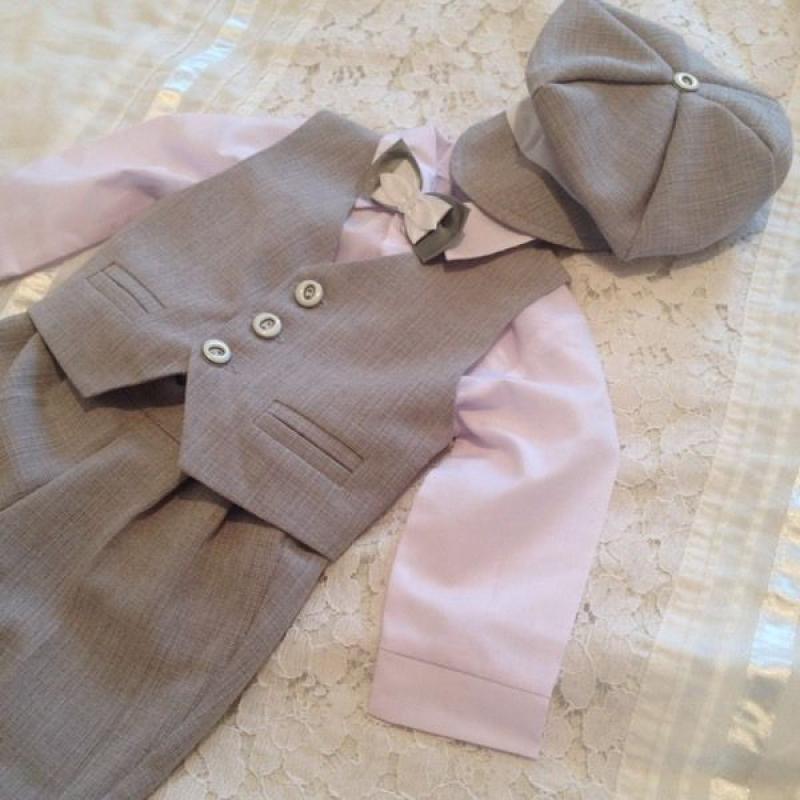 Grey Boy Christening suit
