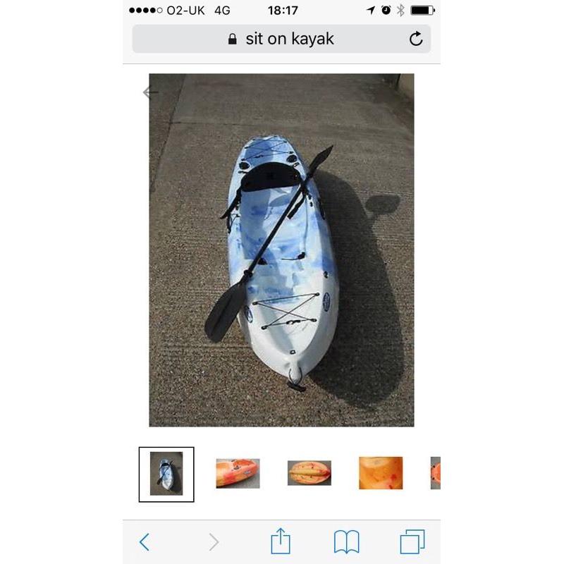 Looking a sit on kayak