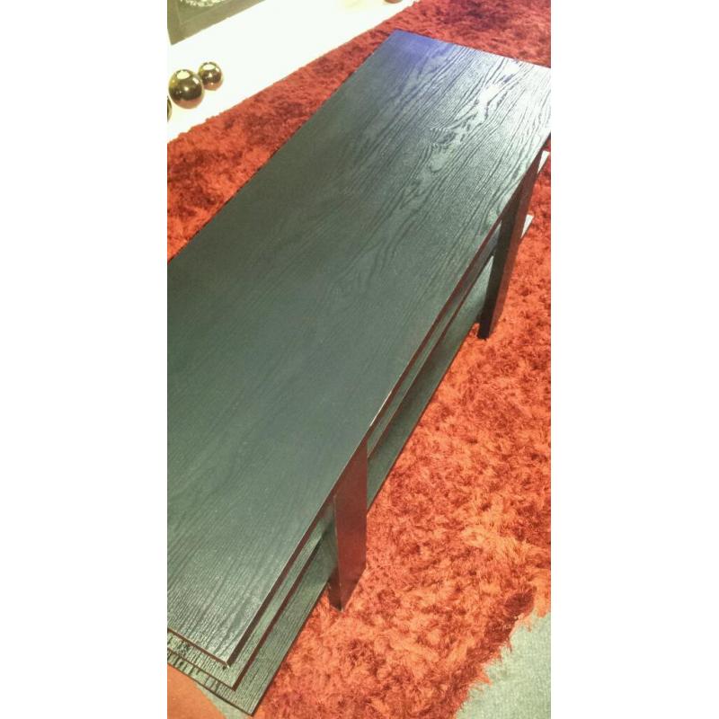 Black ash TV stand