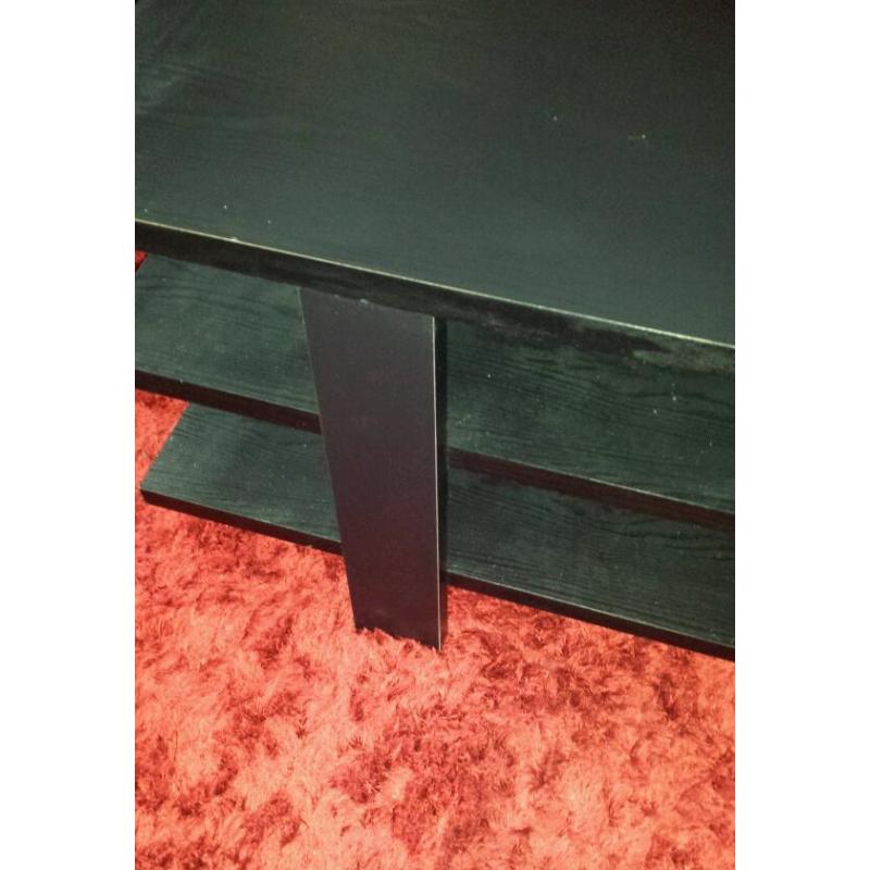 Black ash TV stand