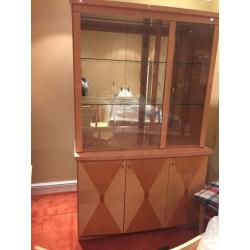 Dining table and 6chairs with Display Cabinet