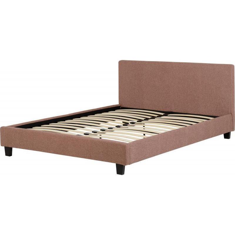 Brand New Double 4ft6 Bed Frame, High Quality Italian Chenille Fabric, Mattress of choice available