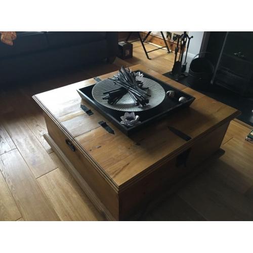 Solid Pine Corona storage coffee table