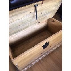 Solid Pine Corona storage coffee table
