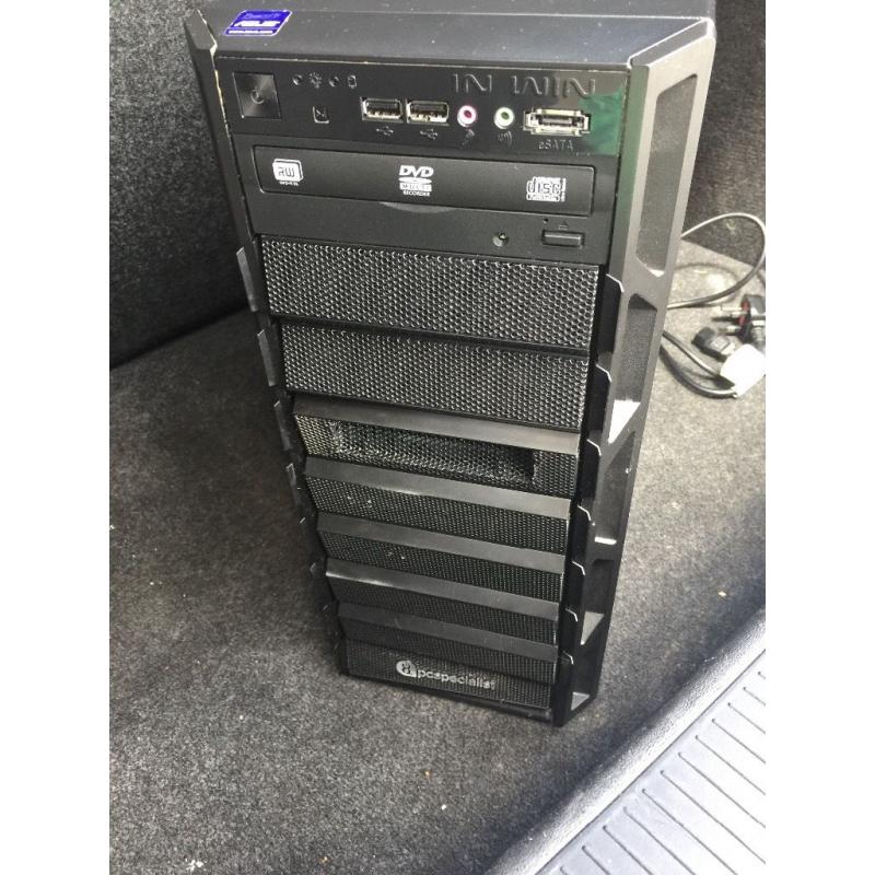 Jet Black GAMING/EDITING/WORK Computer Tower