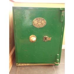 Vintage Samuel Withers Wrought Iron Safe