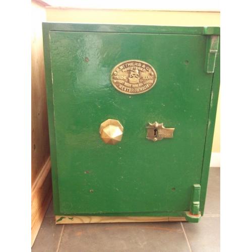 Vintage Samuel Withers Wrought Iron Safe