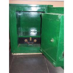 Vintage Samuel Withers Wrought Iron Safe