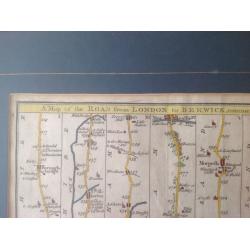 Road map London to Berwick