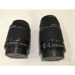 Pair Canon EFS zoom lenses