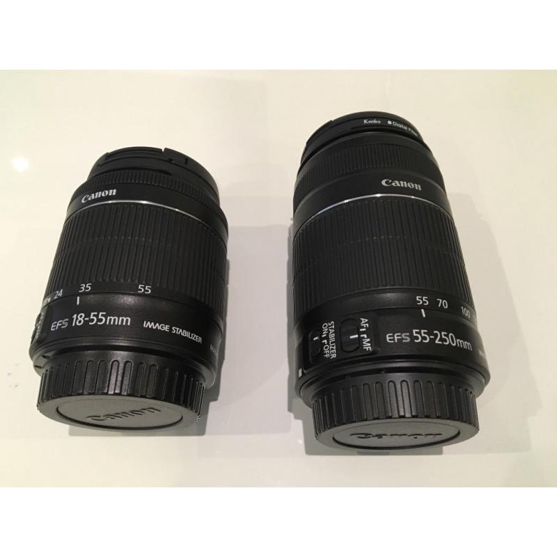 Pair Canon EFS zoom lenses