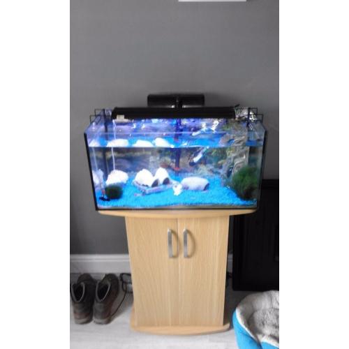 90 litre fish tank and unit