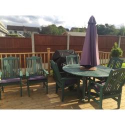 Garden table & 6 chairs