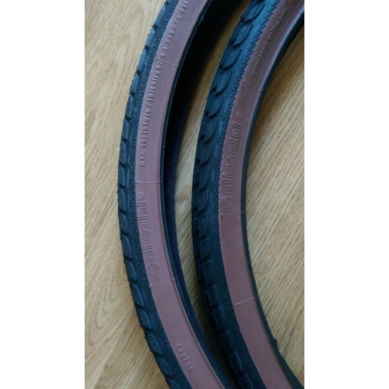 Continental TourRide bike tyres, 26 x 1.75"