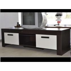 Caesar: 2 Door Cupboard with 3 Dreawers Brown-White High Gloss *NEW*