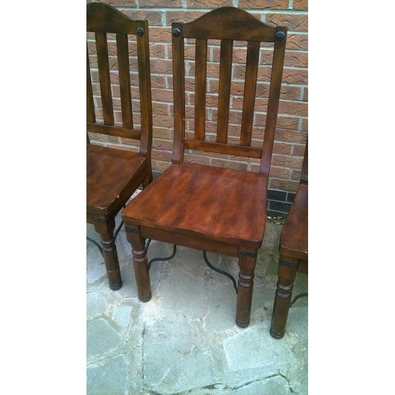 4 lovely wooden dining chairs