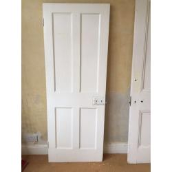 White solid wood internal door