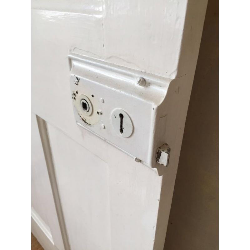 White solid wood internal door