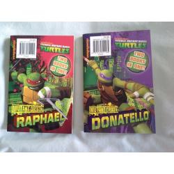 Teenage Mutant Ninja Turtles x 2 books.