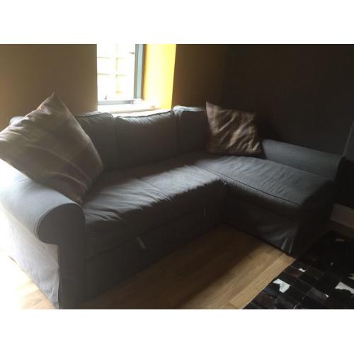 IKEA sofa bed with chaise and storage