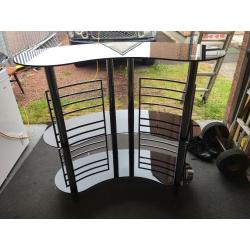 Cocktail bar vgc black & silver