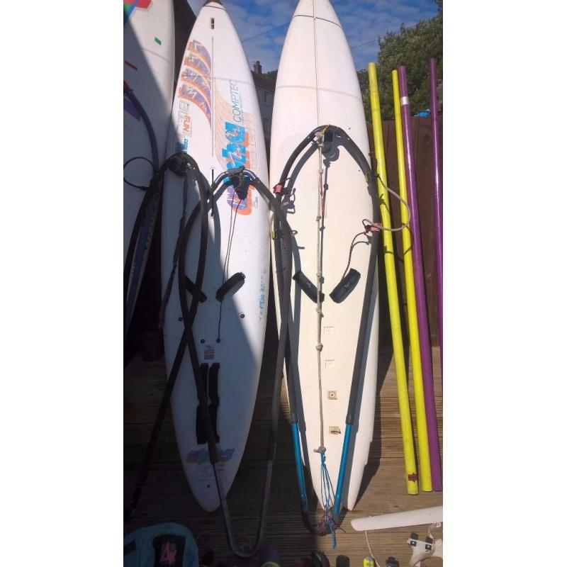 windsurfers (3 of) full kits and extras cheap