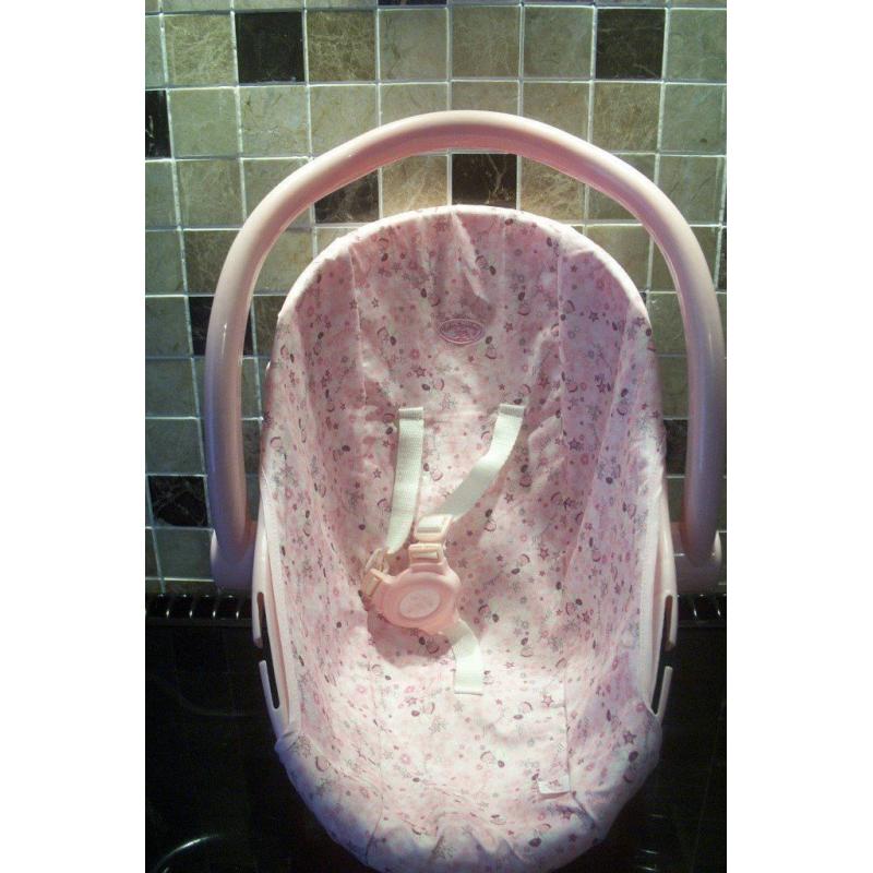 baby annabell dolls car seat.