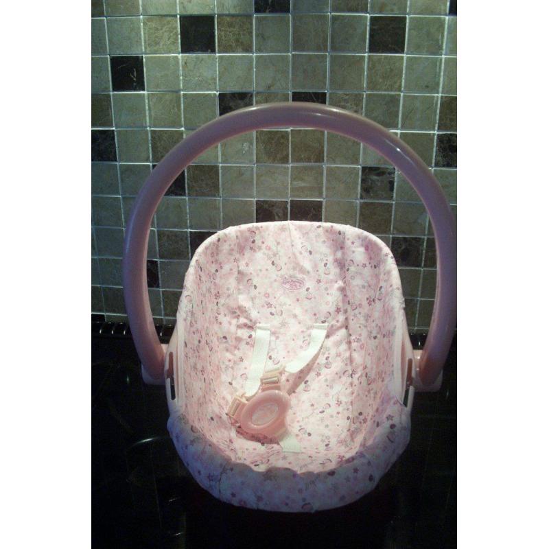 baby annabell dolls car seat.