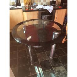 Round Glass Table