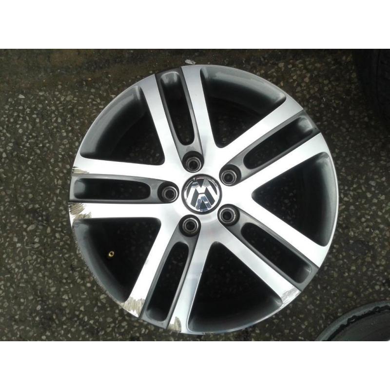 1 X GENUINE VW ATLANTA 16" ALLOY WHEEL.5X112PCD MK5 MK6 GOLF JETTA TOURAN CADDY 1K0601025BM