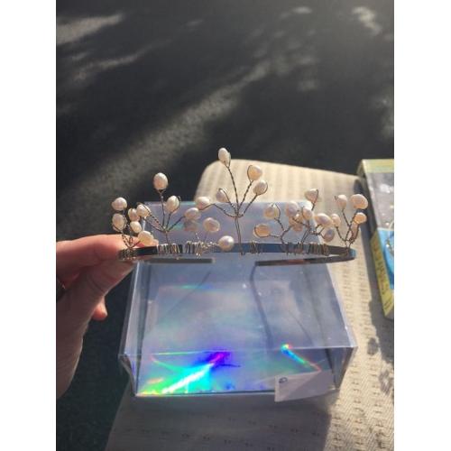 Fresh water pearl tiara