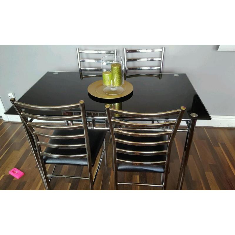 Table and 4 chairs
