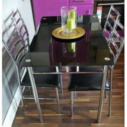Table and 4 chairs