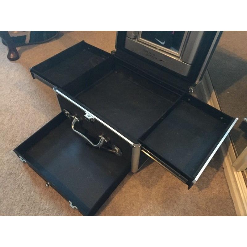 Large black make up storage box