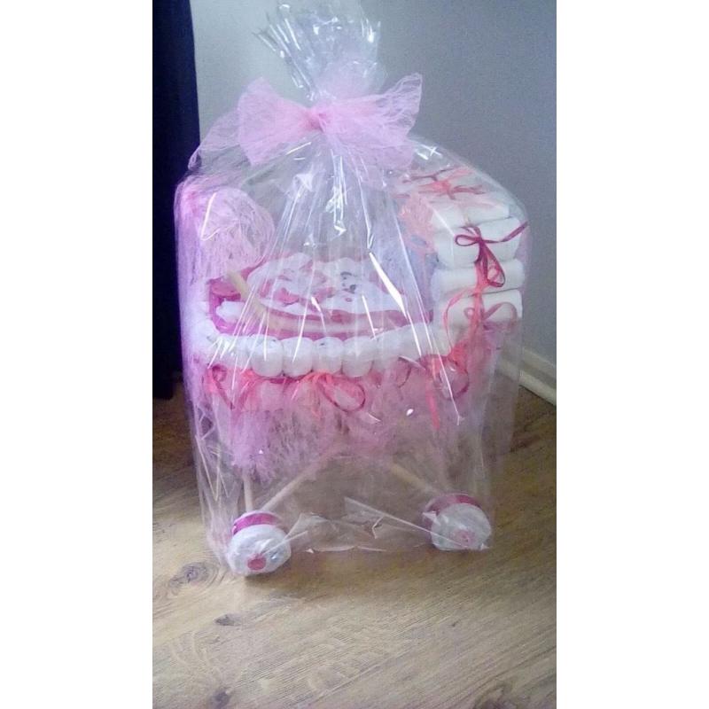 BEAUTIFUL NAPPY PRAM GIFT