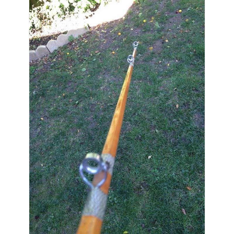 Split cane deep sea fishing rod
